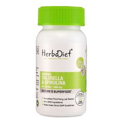 Blue Green Algae Complex Capsules DETOX DOUBLE Spirulina + Chlorella Superfood