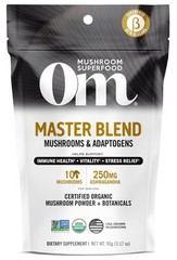 Om Master Blend Organic Mushroom Supplement 317oz with Cordyceps Reishi Lions…