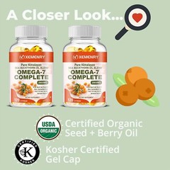 Omega-7 Complete – Organic Sea Buckthorn Oil, Hair, Skin Health, Anti-Aging