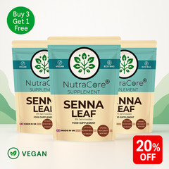 Organic Senna Leave Capsule 500mg-(8% Sennosides)-Digestive&Constipation-180Caps