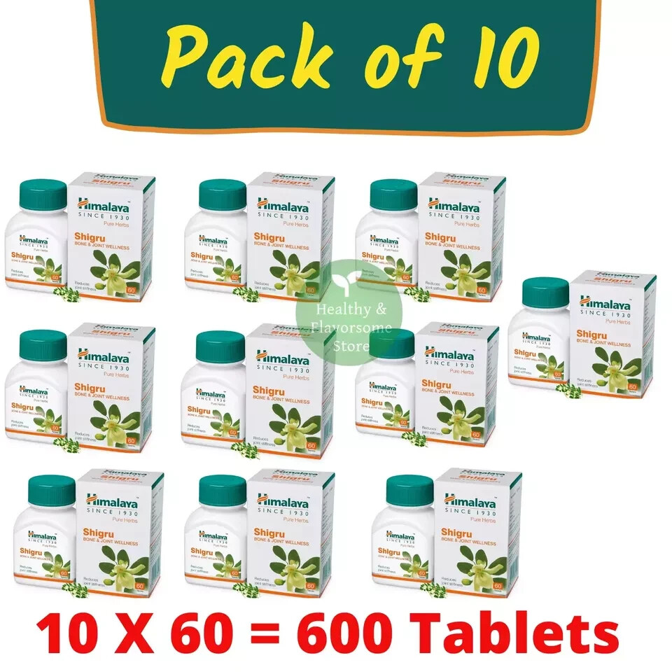 Himalaya Shigru 600 Tablets | Pack of 10 | Supports Joint Health | Free Ship