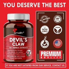 Devil’s Claw Root Harpagophytum Extract 5000mg Capsule – 90 Count – Joint Health