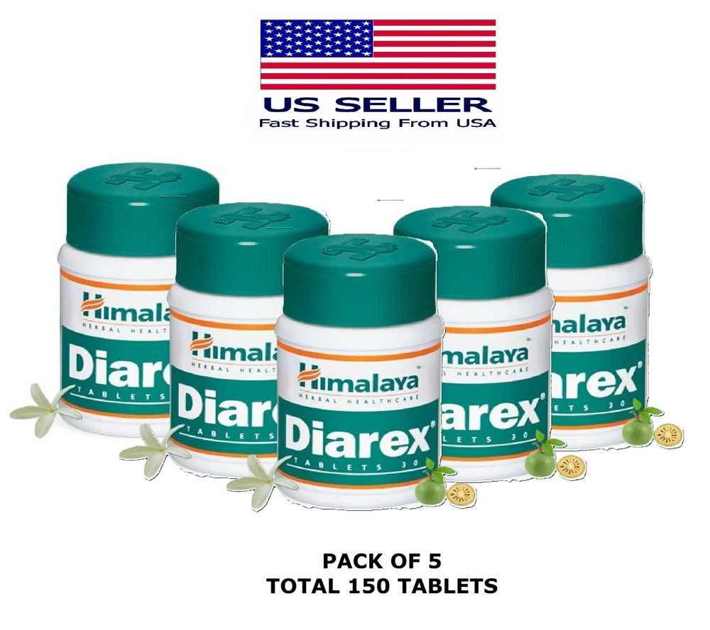 Diarex Himalaya 30 Tablets USA Seller Free Shipping (Pack Of 5)