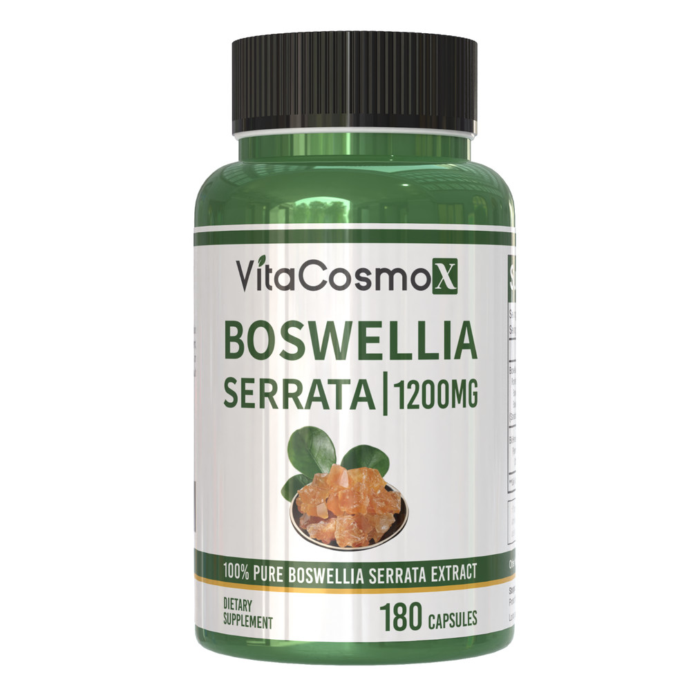 VitaCosmoX Full Spectrum Boswellia Double Strength 1200 mg 180 Cap Help Joint