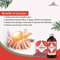 Charak Livomyn Ayurvedic Syrup – 5×100 mL for Liver Health, Digestion & Detox