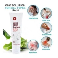 6 x Forever Aloe HEAT LOTION Soothing Massage Lotion 100% Herbal 118ml. Each
