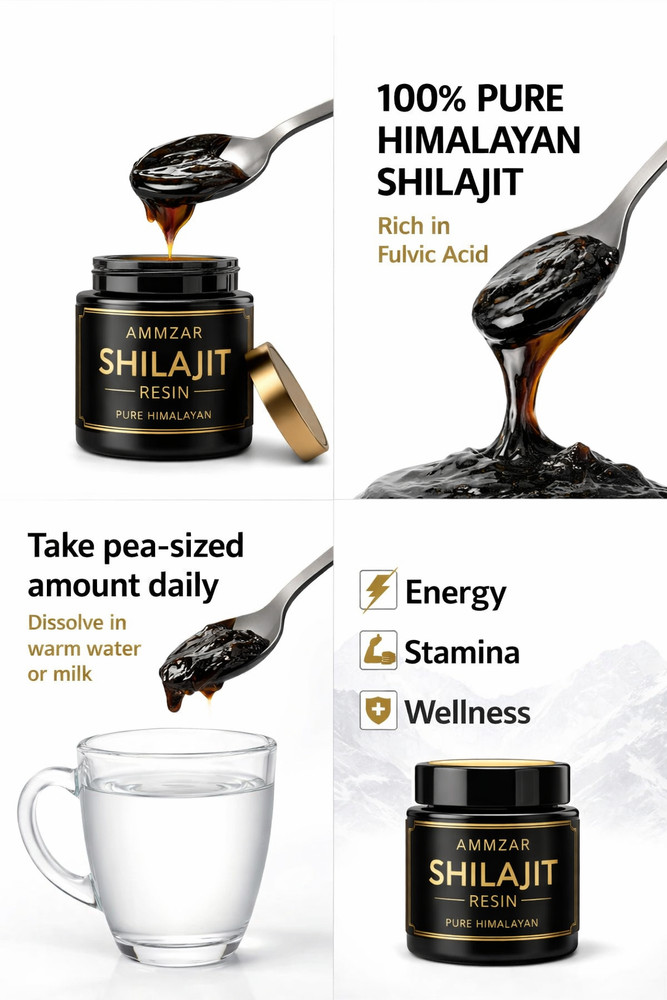 Pure Himalayan Shilajit Resin 10g – High Fulvic Acid Natural Energy Boost