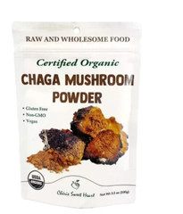 Cherie Sweet Heart Certified Organic Chaga Mushroom Powder Tea Supplement 3.5 oz