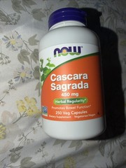NOW FOODS Cascara Sagrada 450 mg 250 Veg Capsules New