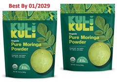 2-PACK Kuli Kuli Organic Pure Moringa Powder 10.6 oz (300g) each bag
