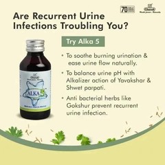 Charak Alka 5 Ayurvedic Syrup – (2 x 100ml) for Urine pH & Digestive Comfort