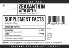 Zeaxanthin with Lutein 20% Marigold Extract Powder Eye Health Supplement