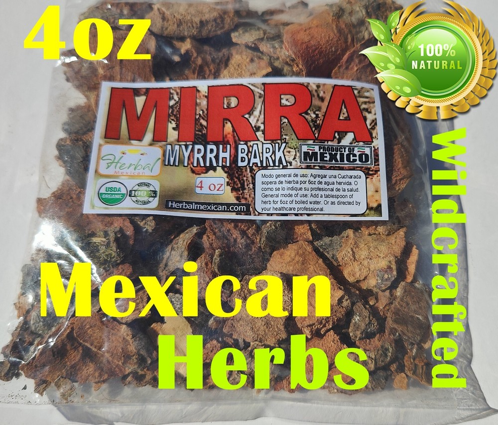 4oz Mirra Cascara/corteza, mirra infusion/tea, Myrrh bark, sangrado de encias !!