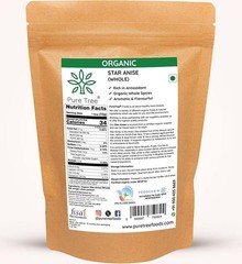 Organic Whole Anise Stars 100% Pure, Non-GMO Illicium Verum, Culinary & Digest