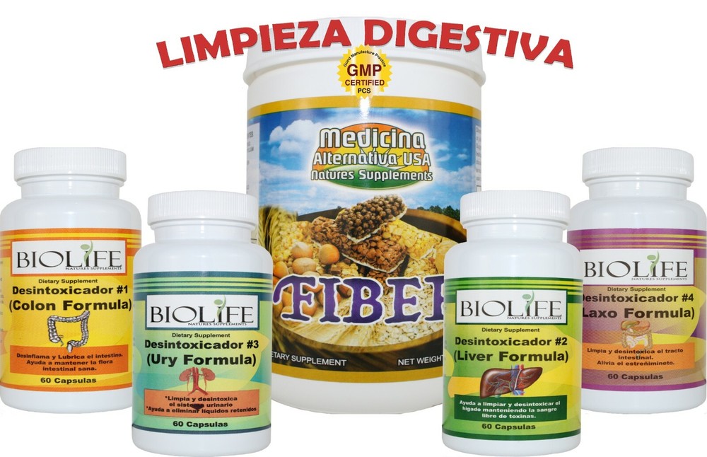 LIMPIEZA DIGESTIVA tratamiento completo (100% Natural) unisex