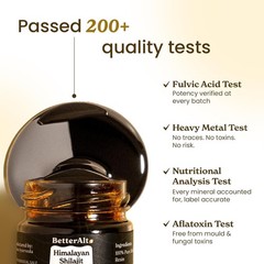Better Alt Pure Himalayan Shilajit Resin Pack of 1 High Potency Gold Grade (New)