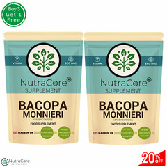Bacopa Monnieri Capsule, 5000mg-(45% Bacosides) Brain Health, 100% Vegan