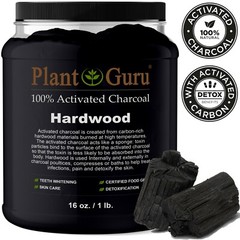 Activated Charcoal Powder HARDWOOD 1 lb. JAR Bulk Food Grade Teeth Whitening
