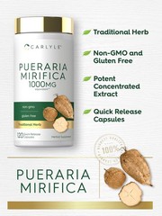 Pueraria Mirifica Capsules | 1000mg | 120 Capsules | Non-GMO | by Carlyle