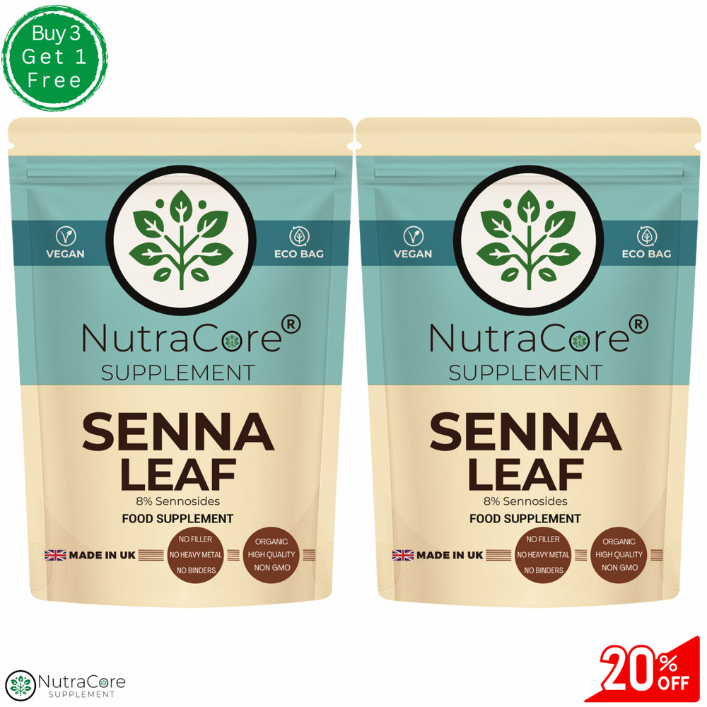 Organic Senna Leave Capsule 500mg-(8% Sennosides)-Digestive&Constipation-180Caps
