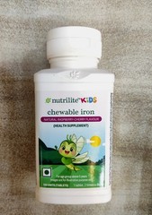 Amway Nutrilite Kids Iron Chewable Raspberry 100 Tabs Daily Iron Kids
