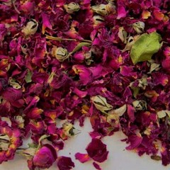 Natural Dried Red Rose Buds and Petals 2 oz FOOD GRADE/Tea 100% Organic