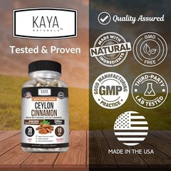 Ceylon Cinnamon Supplement | 1200mg per Serving, Vegan – 30 Count (Pack of 1)