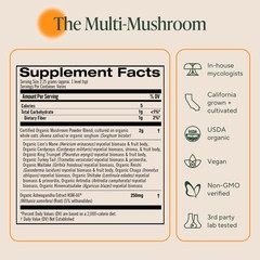 Om Mushroom Master Blend, Organic 10 Mushroom Complex & Adaptogens Powder,