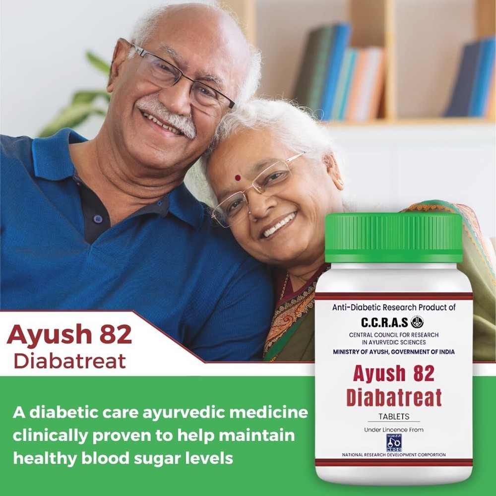 Ayush 82 Diabatreat (180 Tablets) Controls Blood Sugar Naturally 100% Herbal