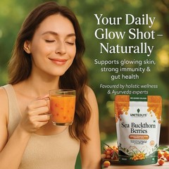 Himalayan Sea Buckthorn Dry Berries 100gm for Skin, Immunity, Gut & Heart