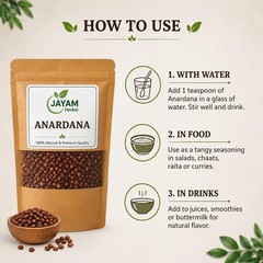 Jayam herbal Dried Pomegranate Seeds (Anardana) 100 g | Whole Anar Dana