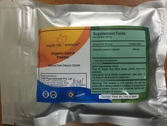 ORGANIC Carrot Powder Antioxidant Beta Carotene Boost Immunity No Fillers