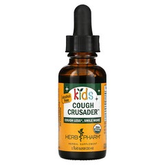 Herb Pharm Organic Kids Cough Crusader Alcohol Free 1 fl oz 30 ml Alcohol-Free,