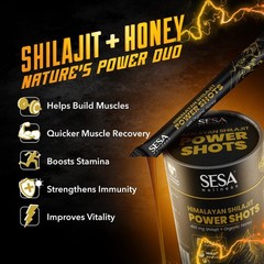 Sesa Himalayan Shilajit Daily Power Shots 30 Stick Ayurvedic Supplement