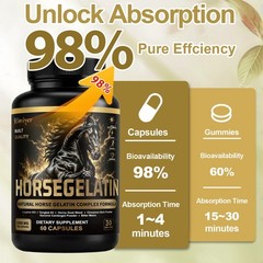 Horse Gelatin 1000MG Capsule – Hydrolyzed Gelatin Complex