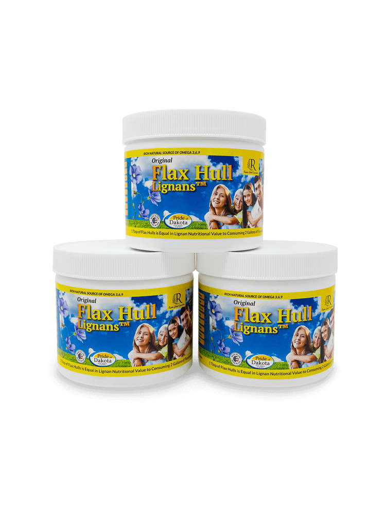 ORIGINAL : Flax Hull Lignans / 5oz Powder from Organic Flax. 3 pack 15oz total
