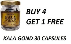 Vaidban Kala Gond 30 CAPS ( kal niryas ) Gond BUY 4 GET 1 FREE