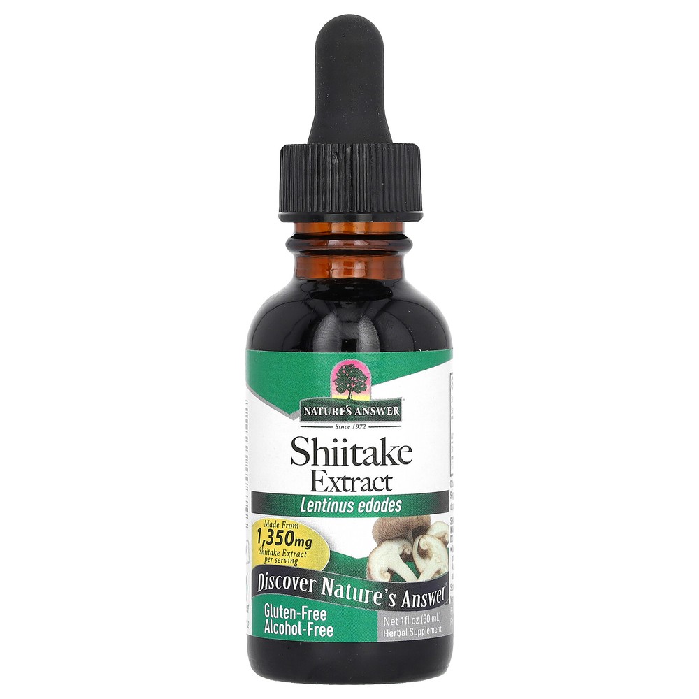 Nature s Answer Shitake Fruiting Body Alcohol-Free 1 fl oz 30 ml Alcohol-Free,