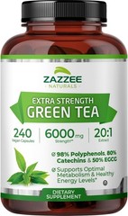 240 Count Green Tea Extract – 50% EGCG, 98% Polyphenols, 8 Supply