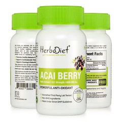 Acai Berry Extract Capsules (4000 mg eq.) Slimming Diet Weight Loss Fat Burner