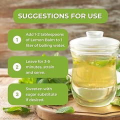 Lemon Balm Loose Herbs (Toronjil) 1.1oz (30g) – Relaxing Melissa Herbal Tea