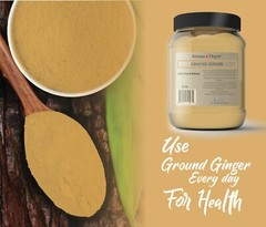 3 lb Ground Ginger Root Powder Natural Premium Raw Jengibre (x3 Individual -1lb)