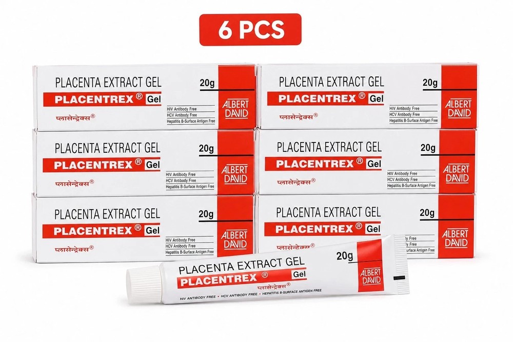 Placenta Organic Herbals GEL 6 pack FRESH NEW Official USA ANTI-AGING New