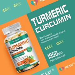 Turmeric Curcumin with Bioperine 1950mg High Absorption Triple Strength Capsules