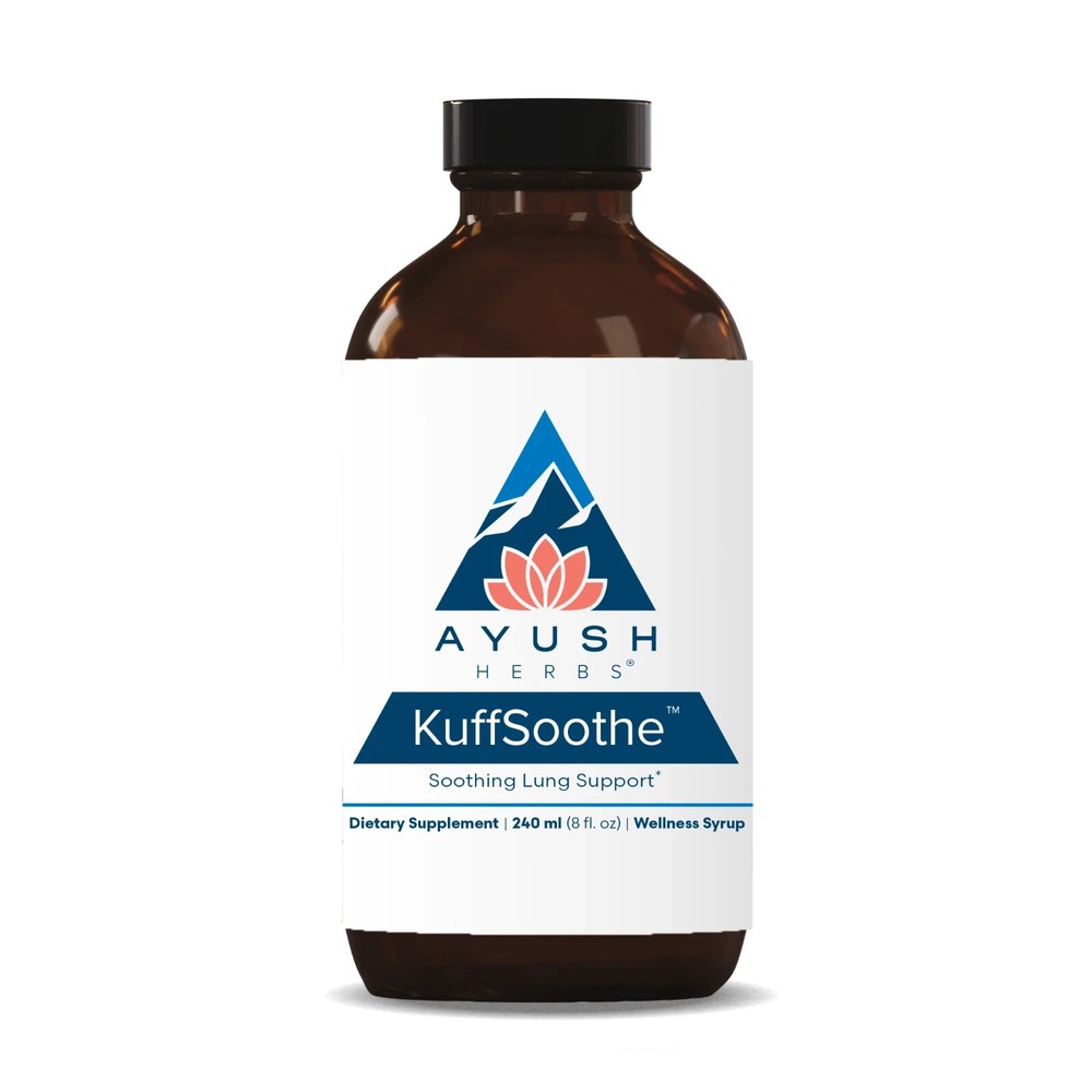 Ayush Herbs Kuff Soothe – 8 fl oz – Cough, Throat, Bronchial Syrup – Newest Exp.