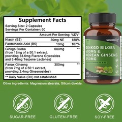 Brain Health Capsules Improve Cognitive Promotes Circulation Energy 30-120 Pills