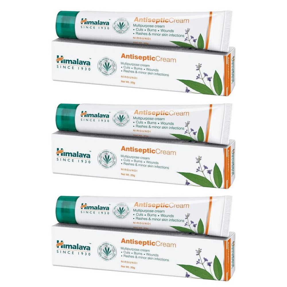 4 packs X Himalaya Herbals Antiseptic Cream 20 Grams each Free Shipping