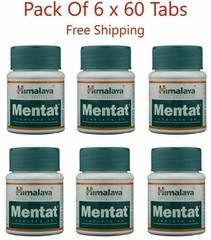 6 X Himalaya MENTAT 60 Tablets FREE SHIP