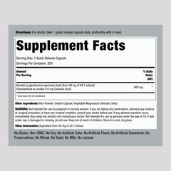 Banaba Leaf Extract | 600mg | 200 Capsules | Non-GMO | by Piping Rock