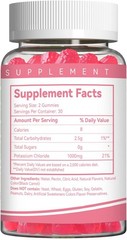 Potassium Gummies, Potassium Chloride 1000mg for Ad – Sugar Free, Vegan,60 Count